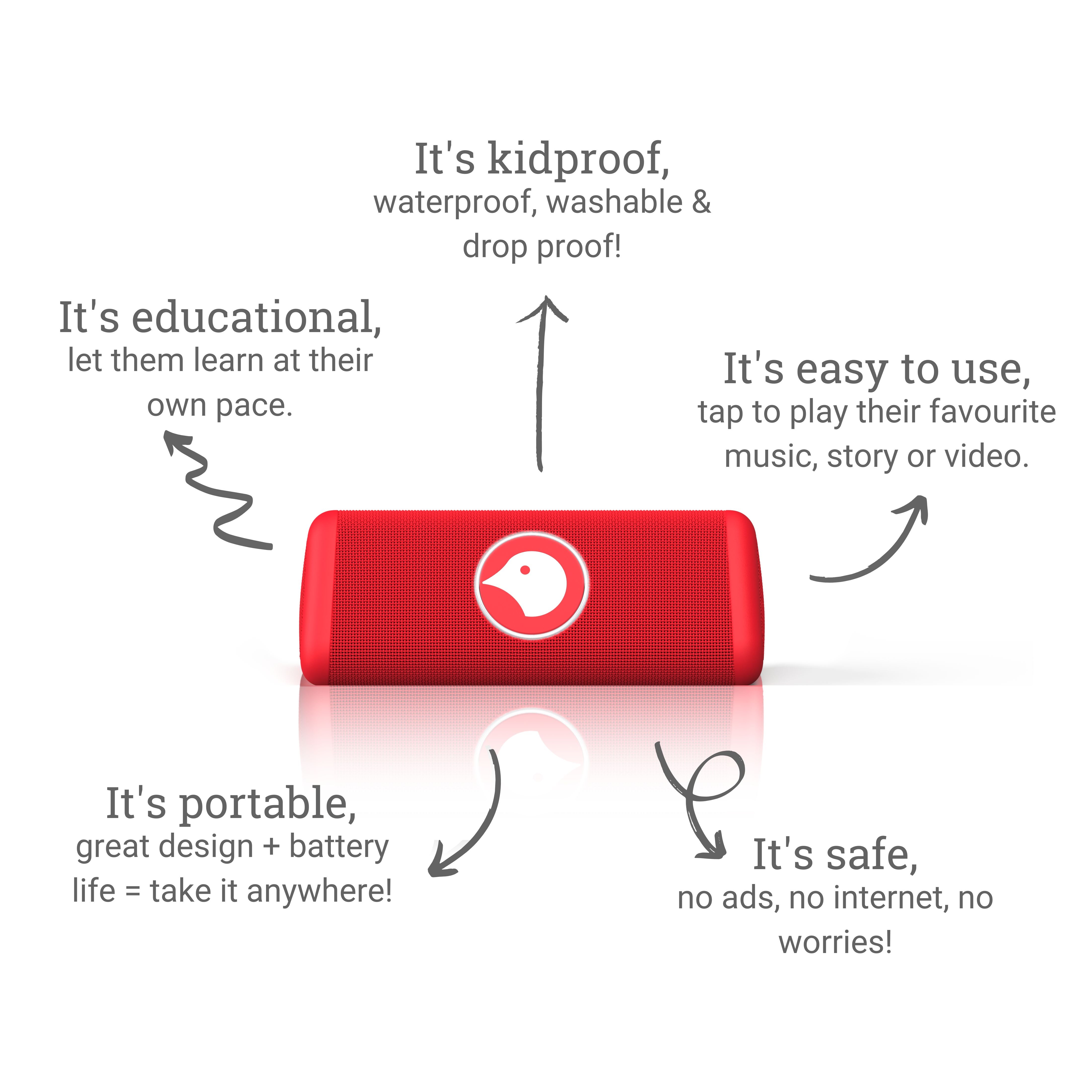 Disney | Birde Cars Player + 5 Auslan Tap & Play Book Bundle