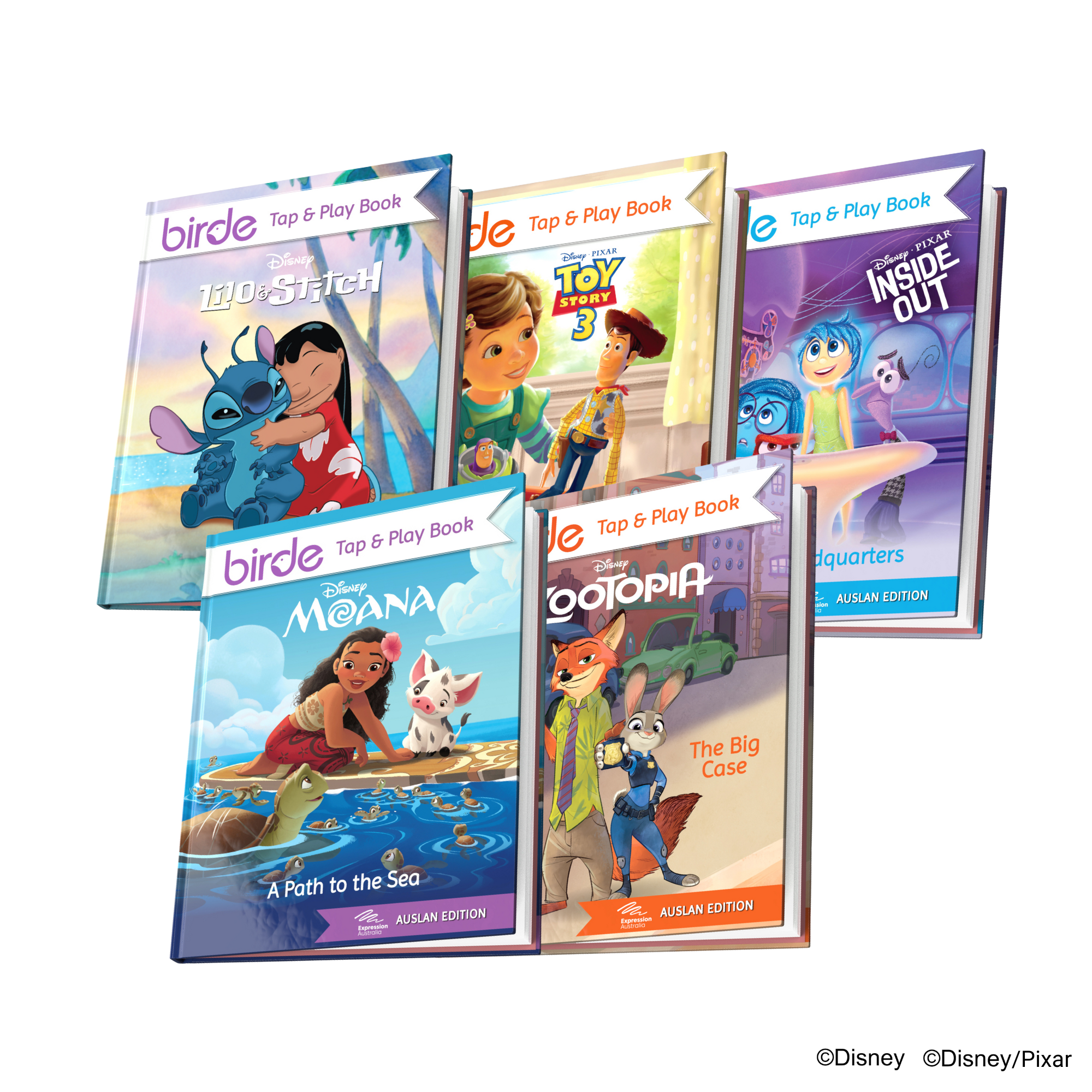 Disney | Birde Cars Player + 5 Auslan Tap & Play Book Bundle