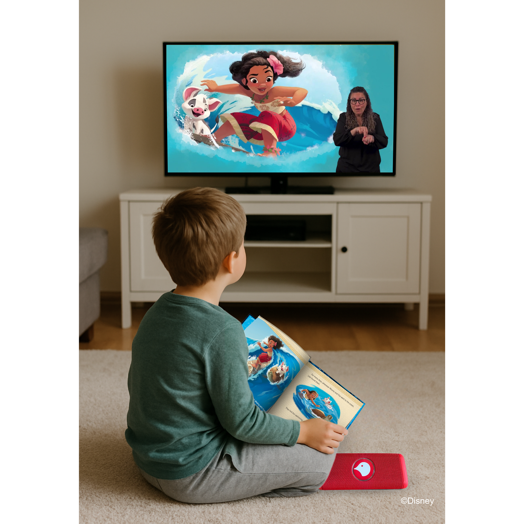 Disney | Birde Cars Player + 5 Auslan Tap & Play Book Bundle